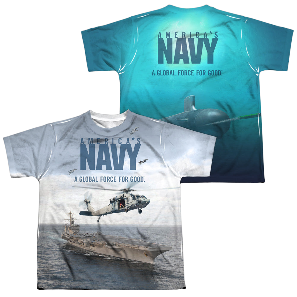 U.S. Navy Over And Under (Front/Back Print) - Youth product image 1