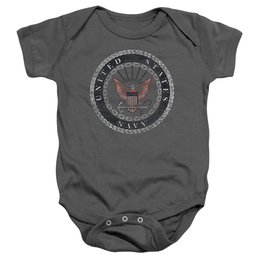 U.S. Navy Rough Emblem - Baby Bodysuit