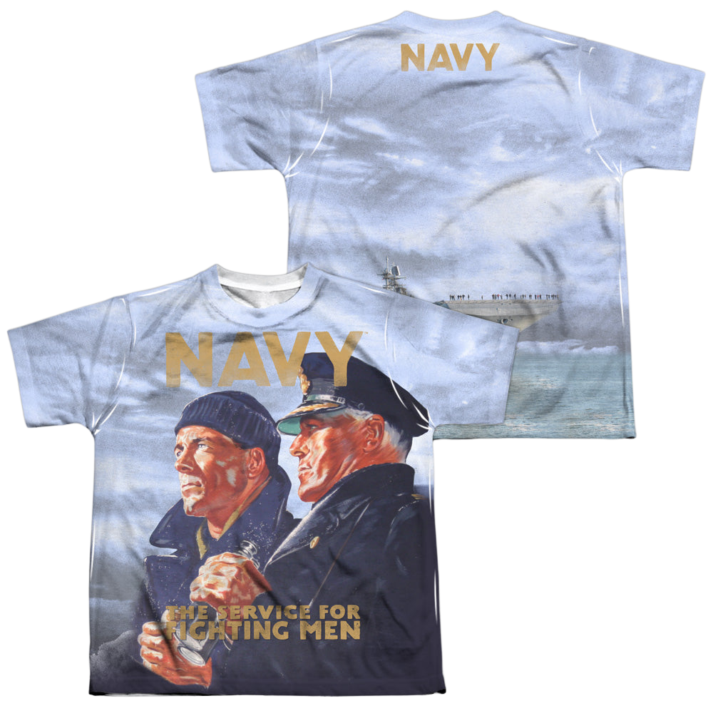 U.S. Navy Long Gaze (Front/Back Print) - Youth All-Over product image 1