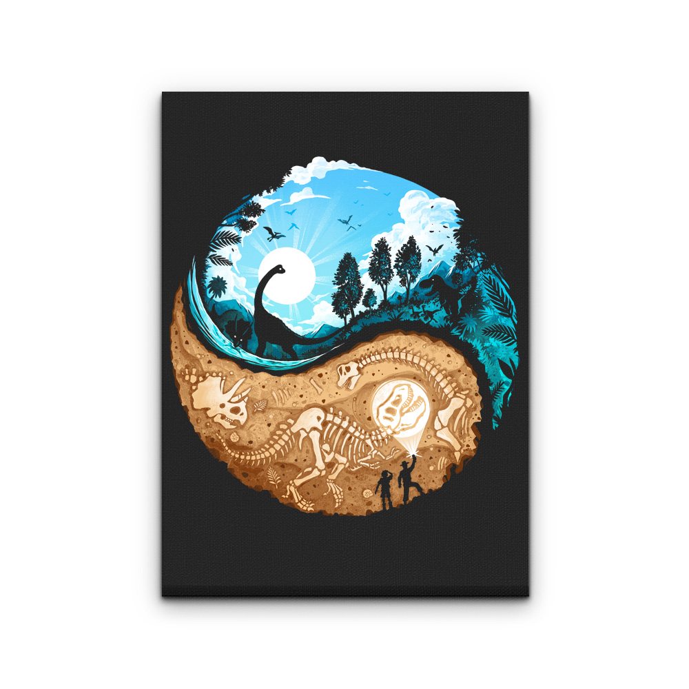 Paleontology Balance - Canvas Print