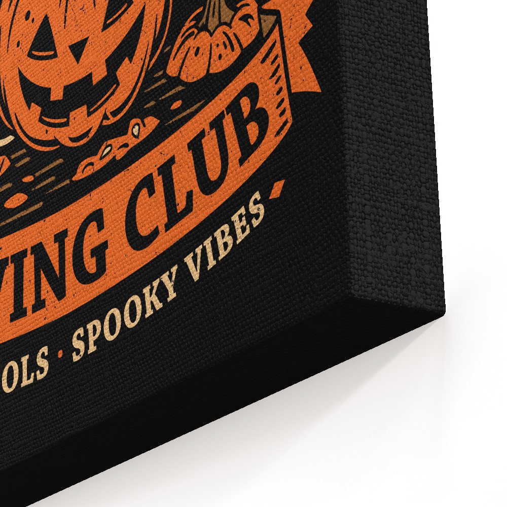 Pumpkin Carving Club - Canvas Print