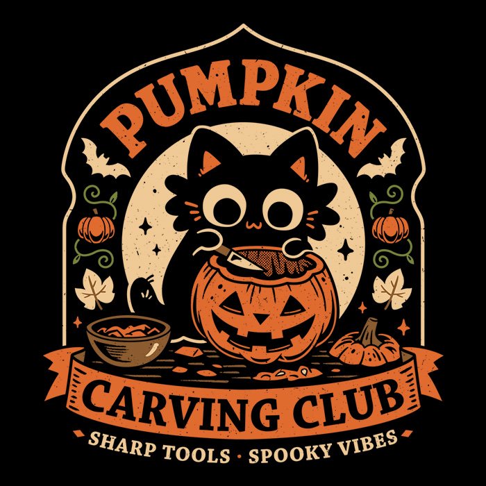 Pumpkin Carving Club - Shower Curtain