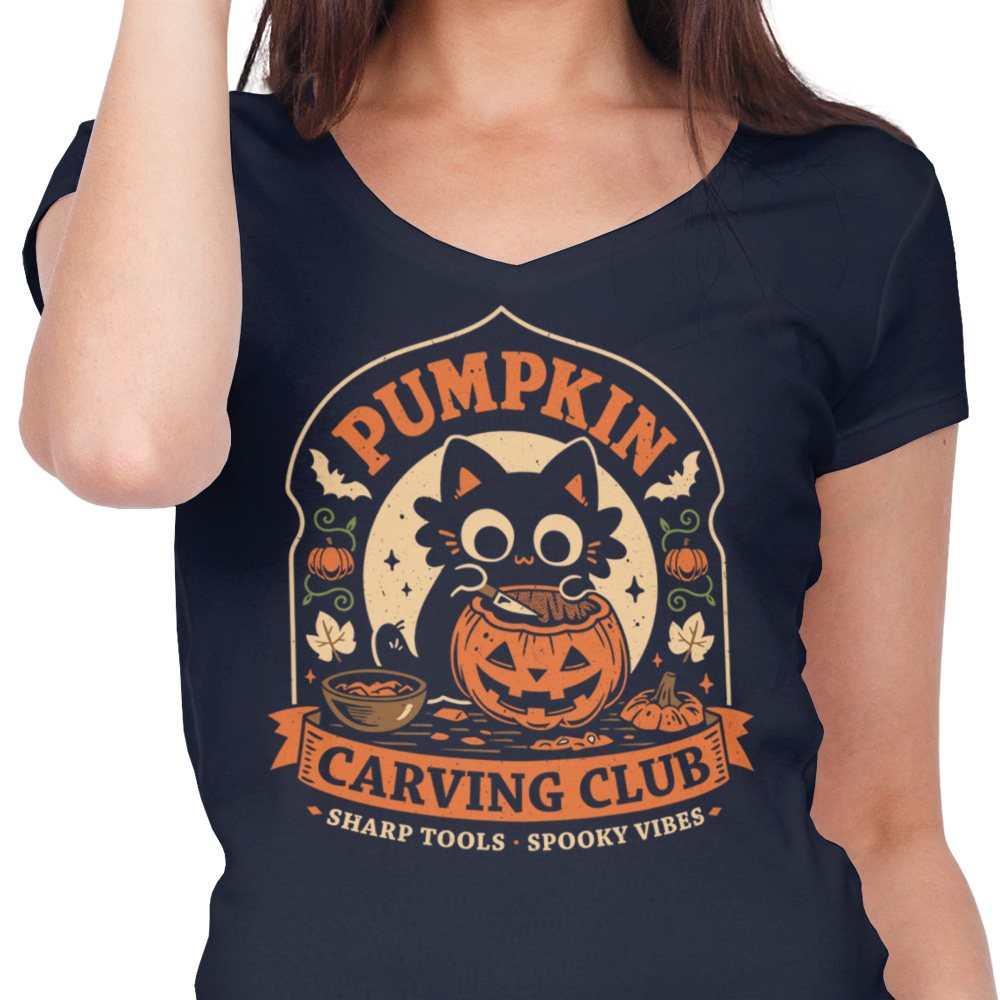 Pumpkin Carving Club - Women's V-Neck product image 5