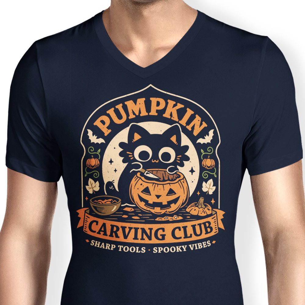 Pumpkin Carving Club - Men's V-Neck product image 5