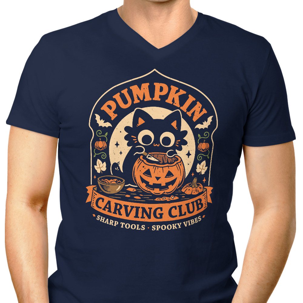 Pumpkin Carving Club - Men's V-Neck product image 3