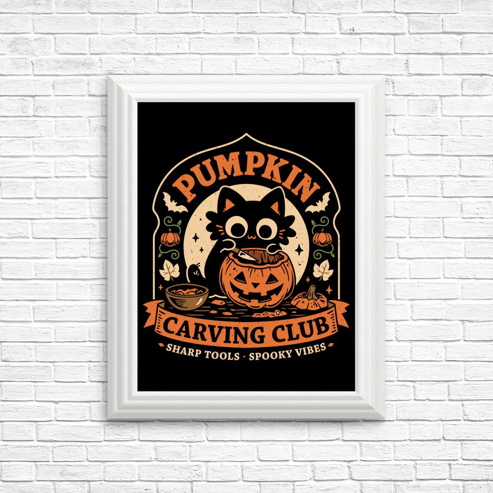 Pumpkin Carving Club - Posters & Prints