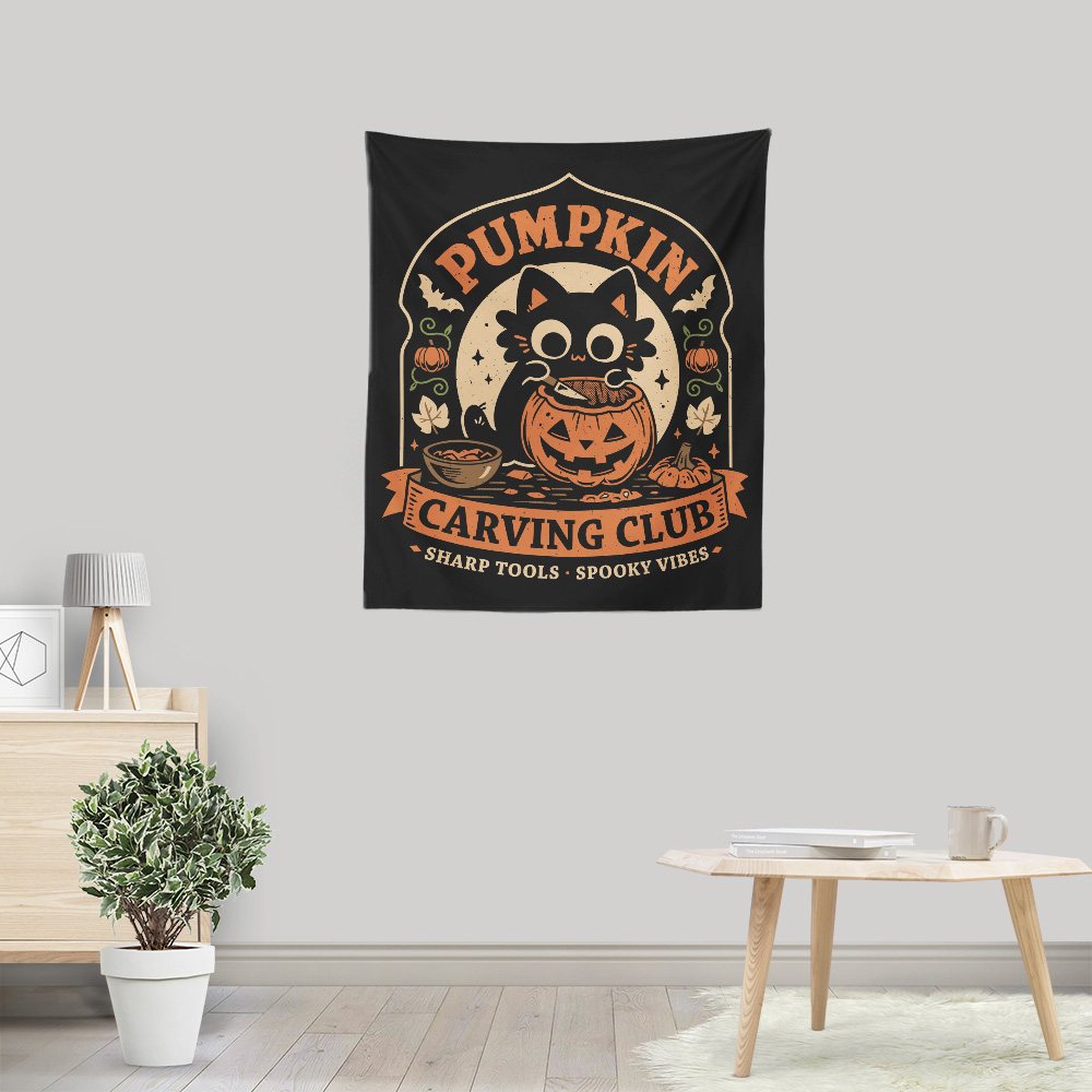 Pumpkin Carving Club - Wall Tapestry