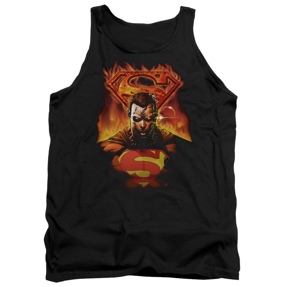 Superman Man On Fire - Men's Tank Top