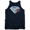 Superman Superman & Crystal Logo - Men's Tank Top