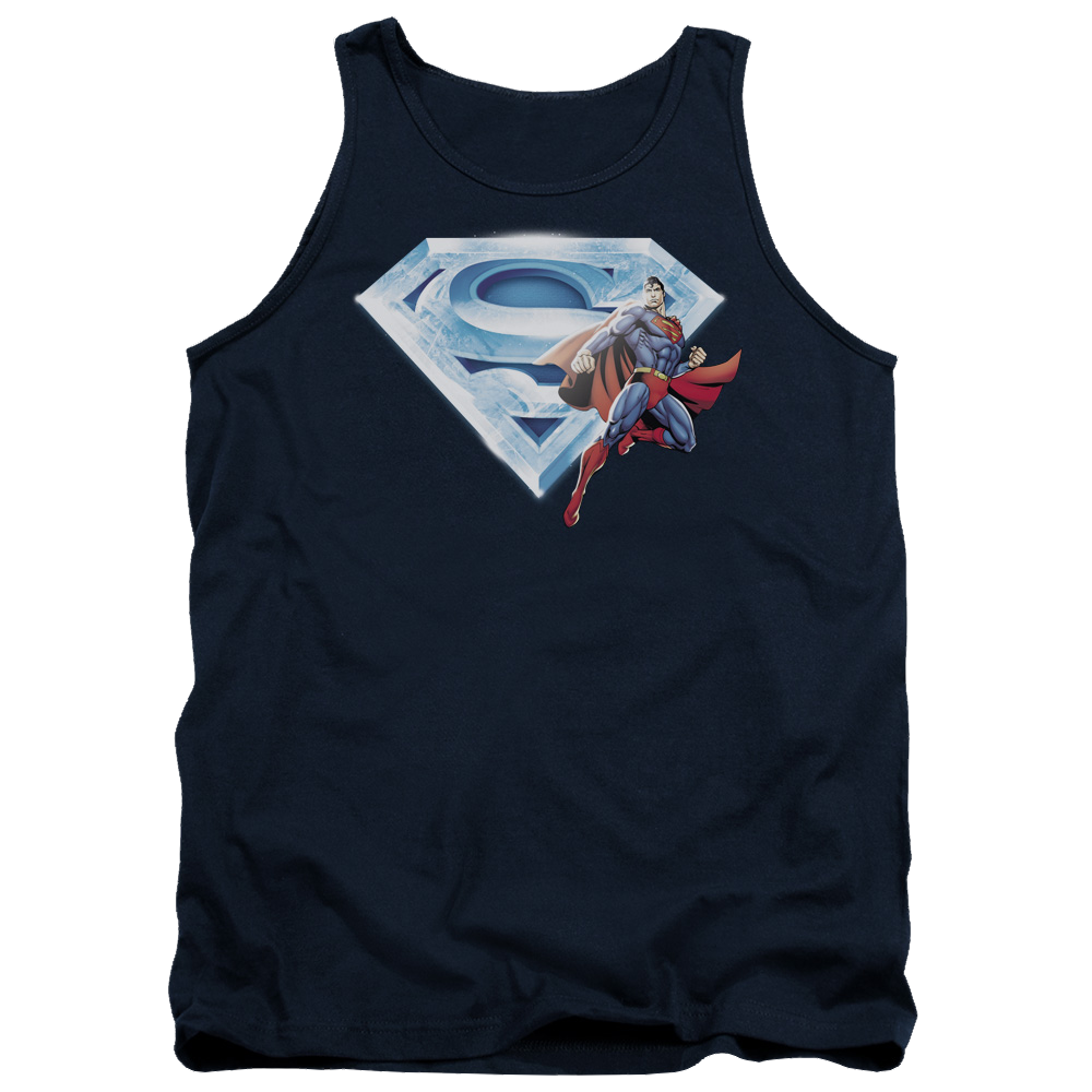 Superman Superman & Crystal Logo - Men's Tank Top