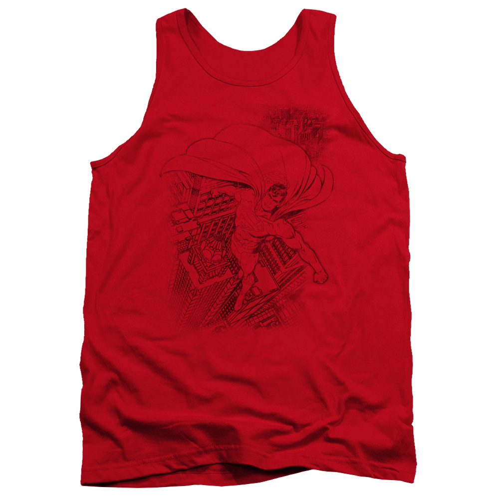 Superman In The City - Men's Tank Top