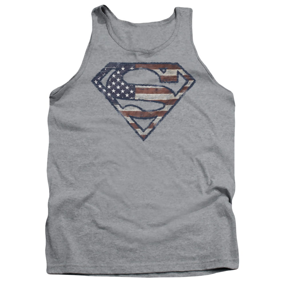 Superman Wartorn Flag - Men's Tank Top
