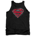 Superman Hardcore Noir Shield - Men's Tank Top