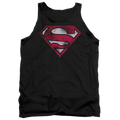 Superman War Torn Shield - Men's Tank Top