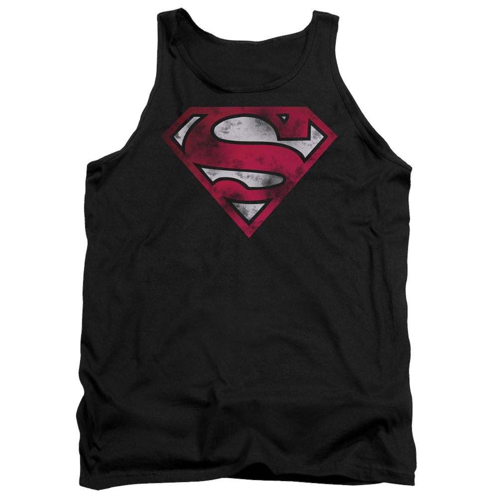 Superman War Torn Shield - Men's Tank Top