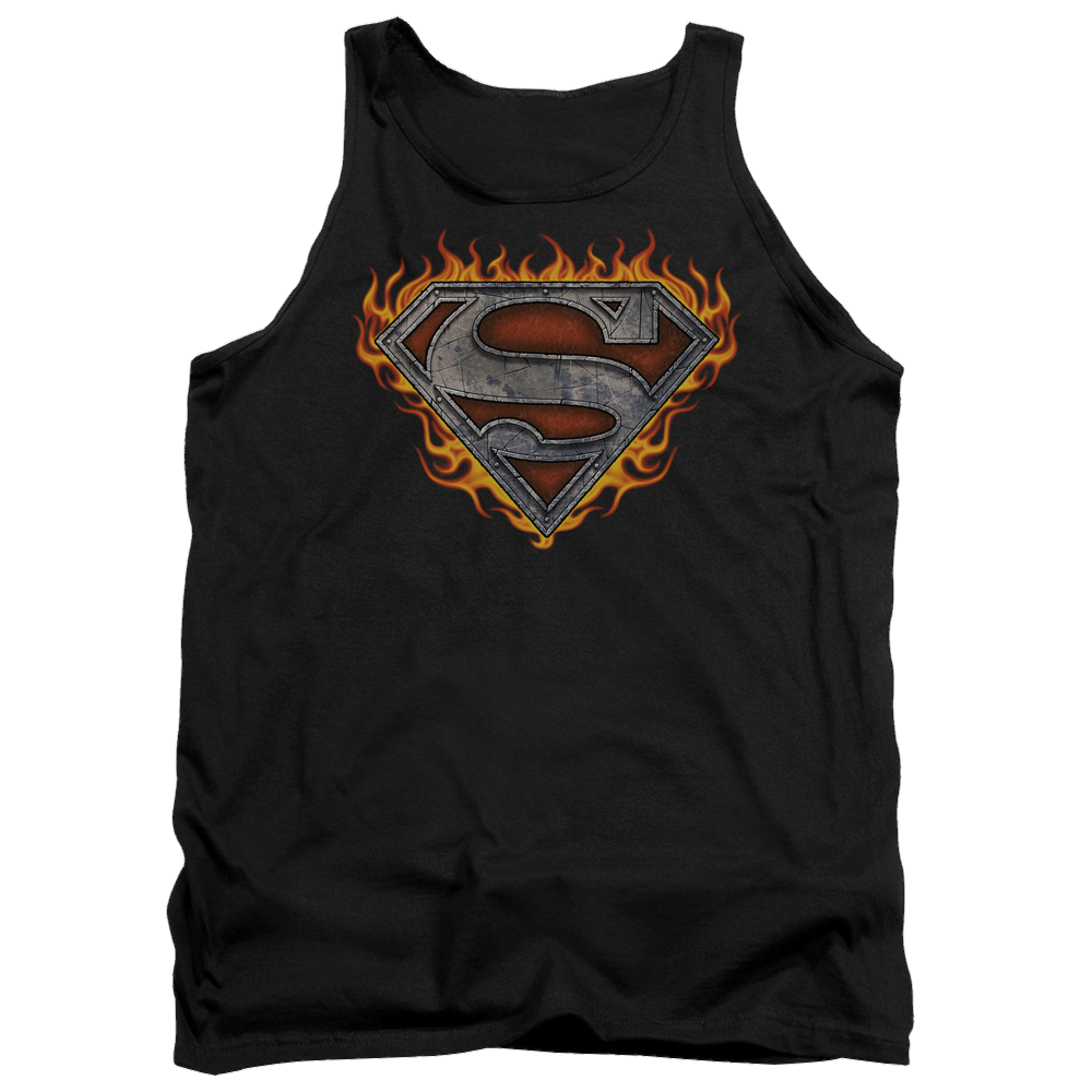 Superman Iron Fire Shield - Men's Tank Top