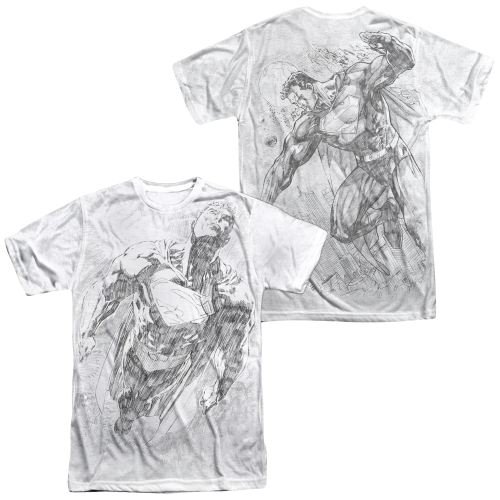 Superman Exploding Space Sketch - Men's All-Over Print product image 1