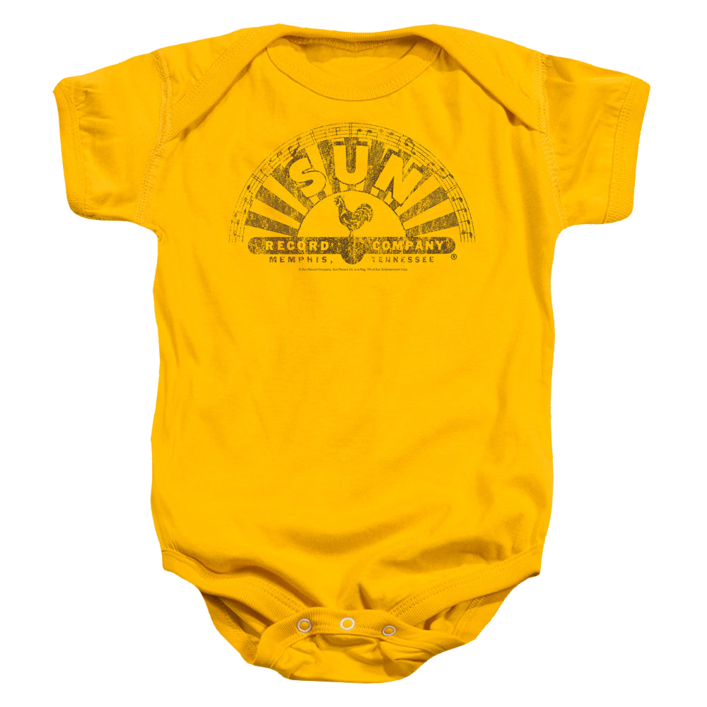Sun Records Worn Logo - Baby Bodysuit