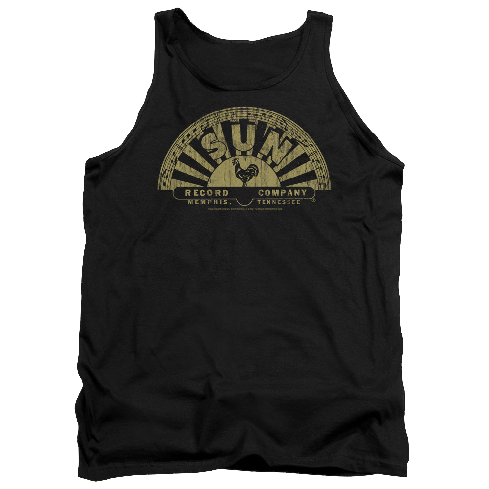 Sun Records Tattered Logo - Men's Tank Top