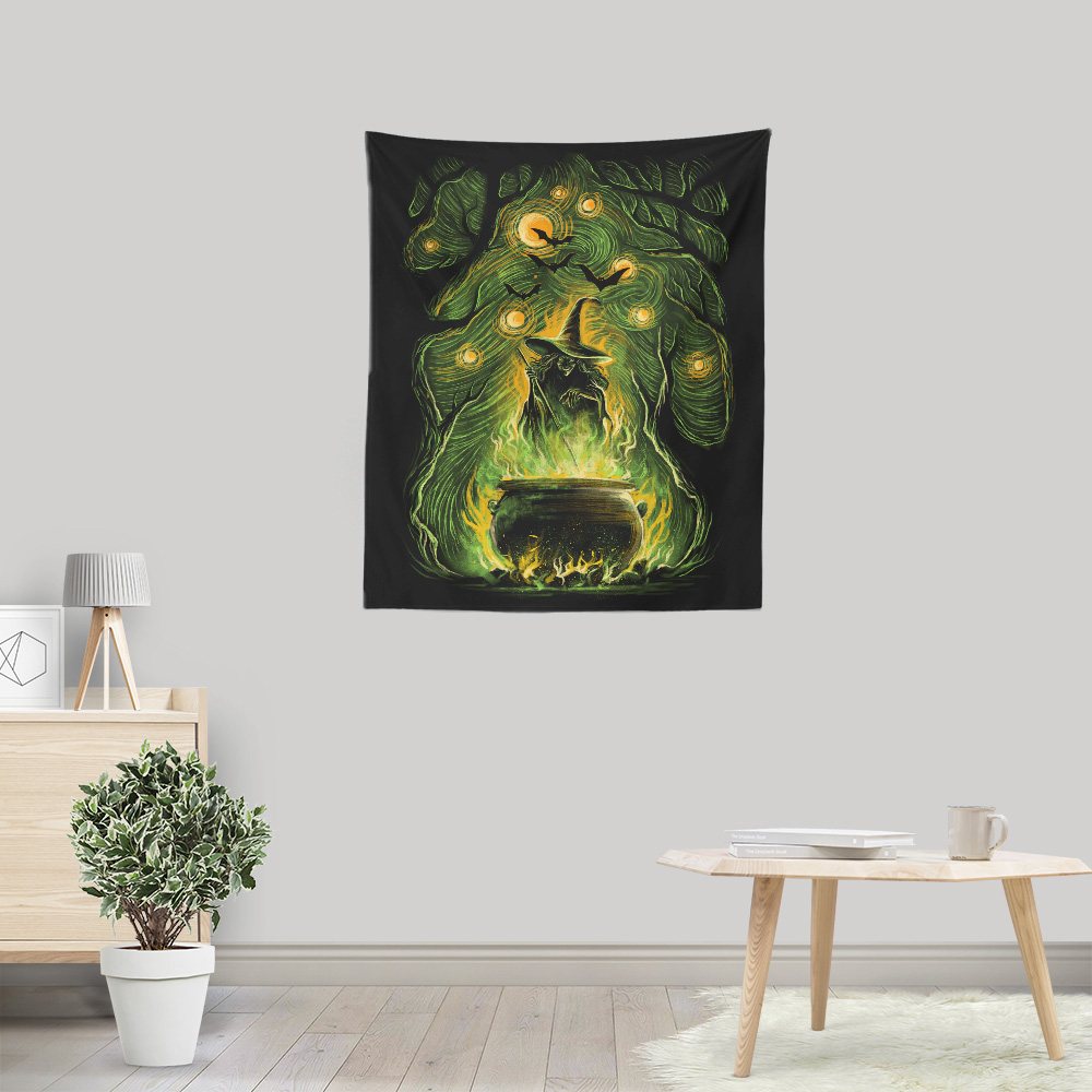 Starry Witch - Wall Tapestry