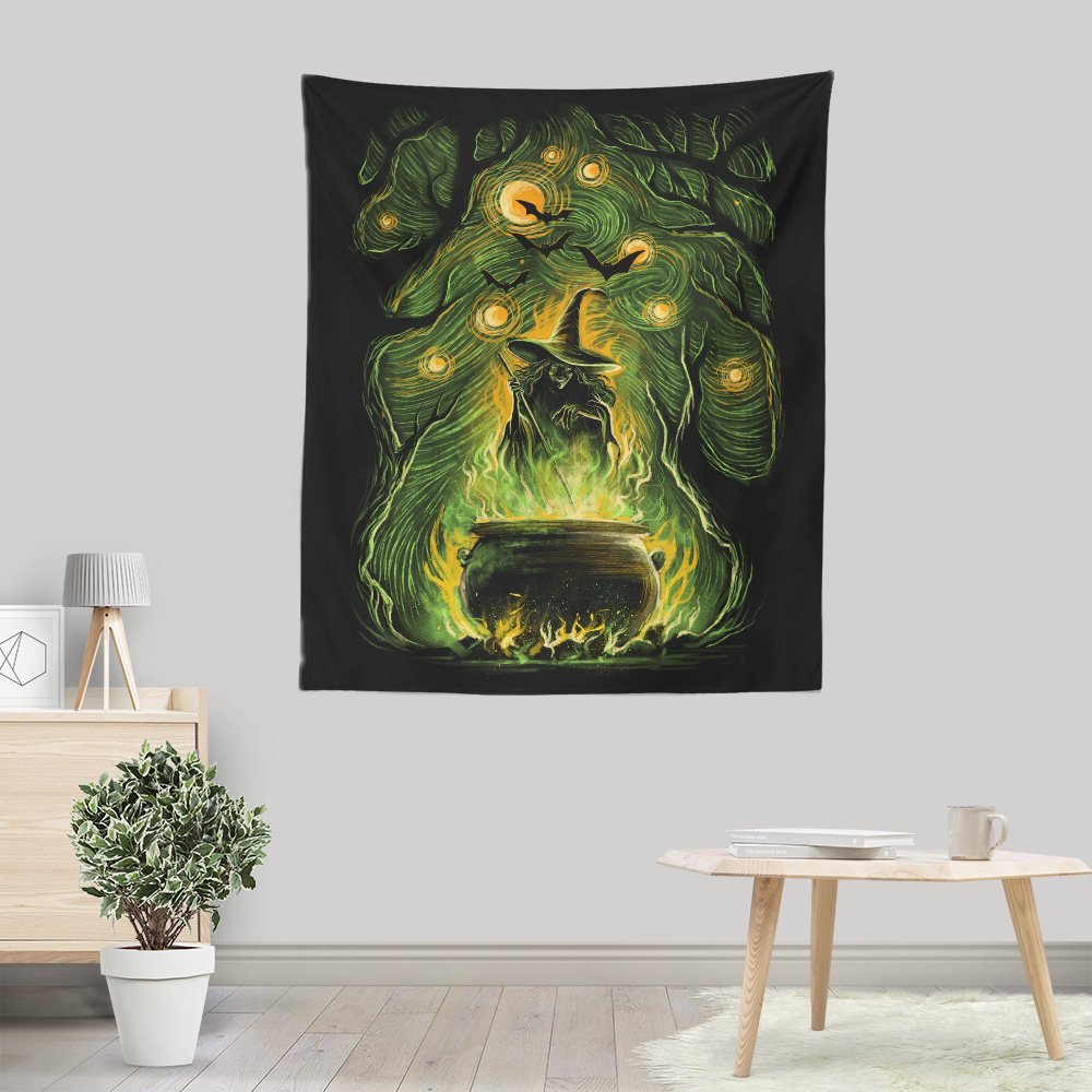 Starry Witch - Wall Tapestry