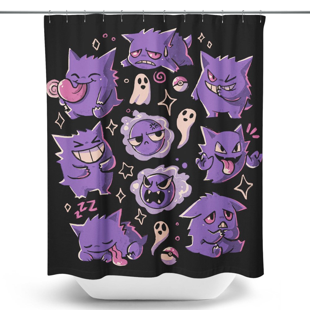Too Many Ghosts - Shower Curtain