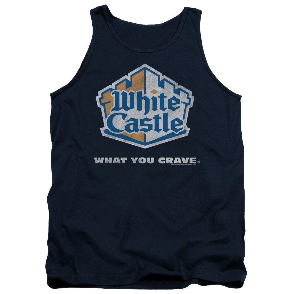 White Castle Distressed Logo - Men's Tank Top