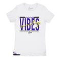 Womens - Retro 13 Court Purple Good Vibes Shirt