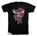Retro 11 Snakeskin Pink Bull Snake Shirt