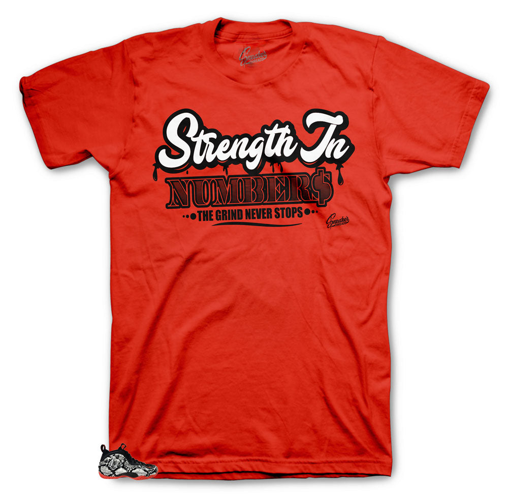Foamposite Snakeskin Strength in Numbers Shirt