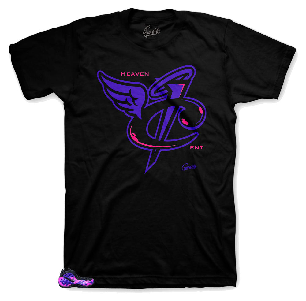 Foamposite Purple Camo Heaven Cent Shirt