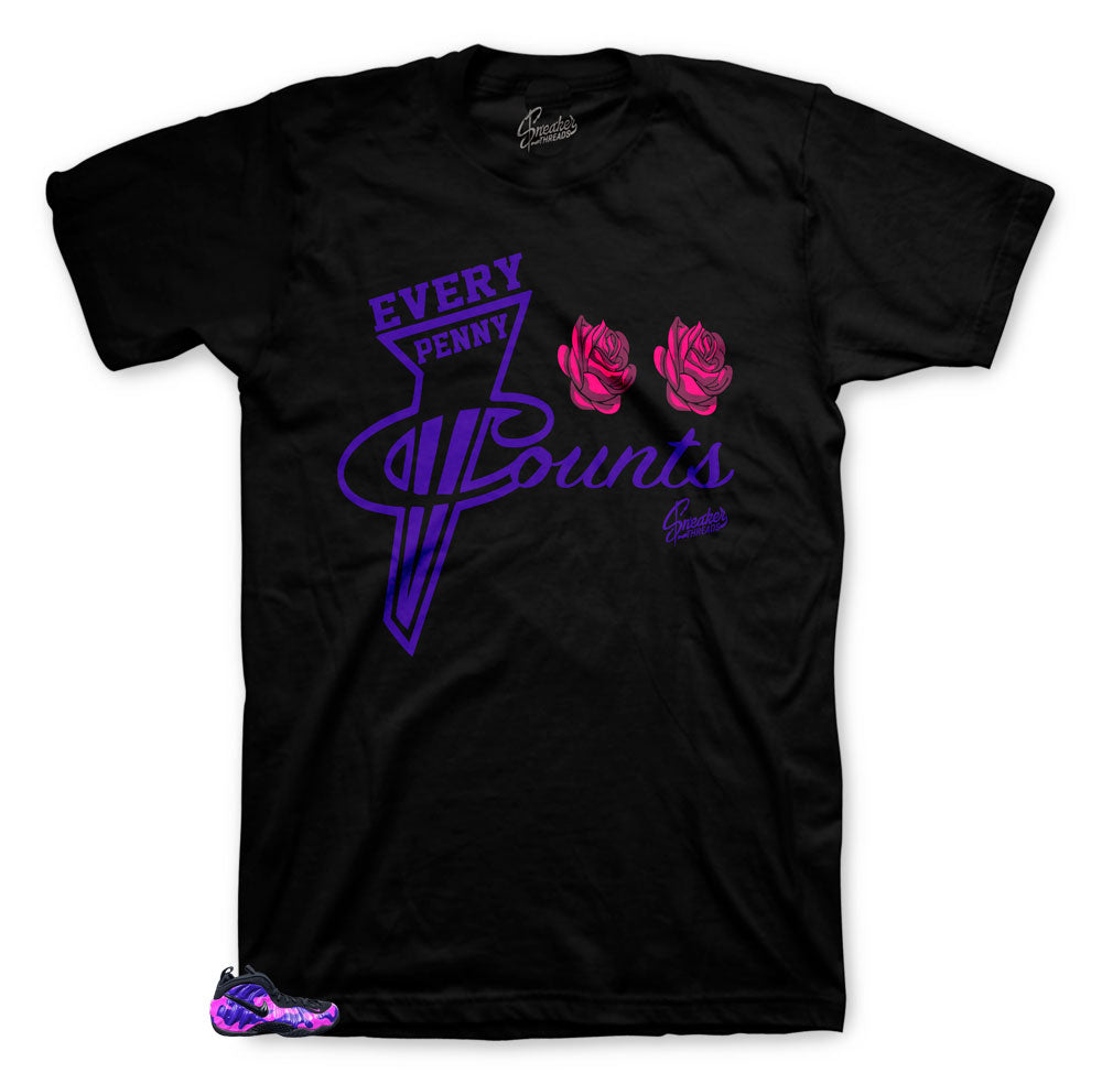 Foamposite Purple Camo Every Penny Shirt