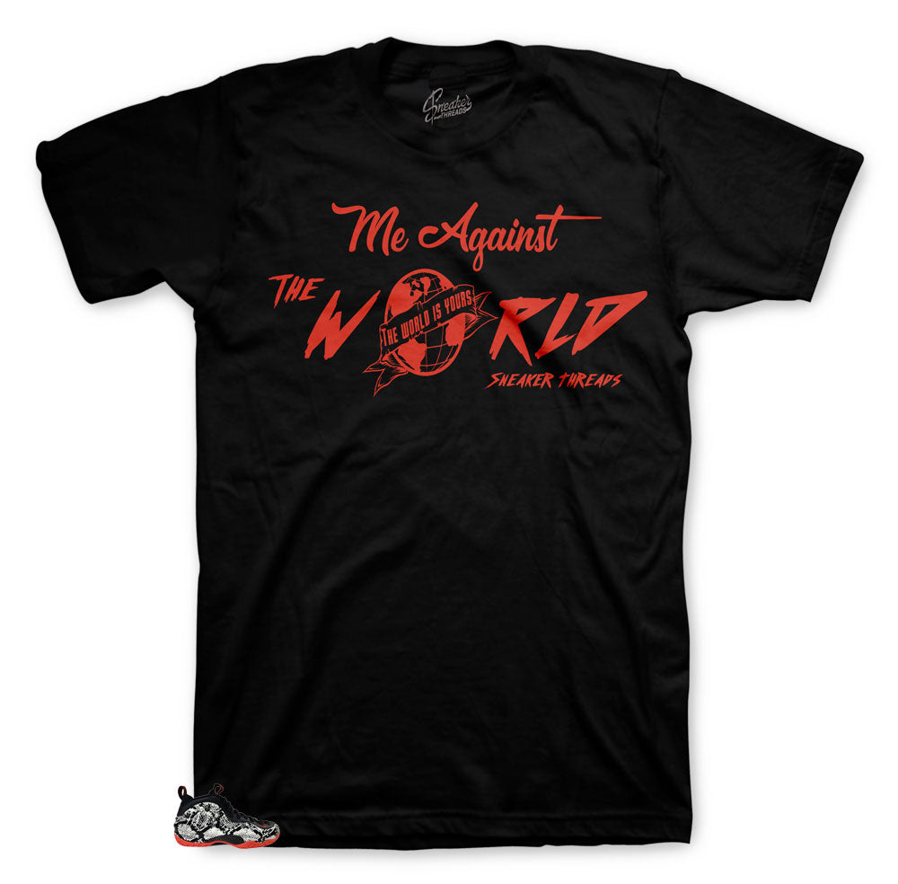 Foamposite Snakeskin Against the World Shirt