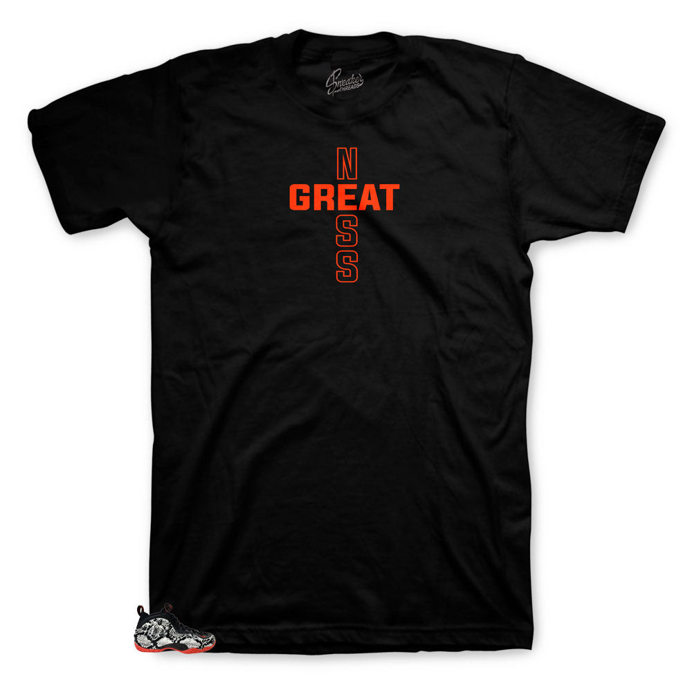 Foamposite Snakeskin Greatness Cross Shirt