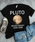 Pluto Never Forget Shirt, Pluto Shirts, Outer Space Shirts, Space Gifts, Pluto Gifts, Planet Shirts, Science Shirts