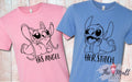 MALT SHOPPE Stitch and Angel Couple Shirts I'm Her Stitch I'm His Angel TWO shirts combo listing