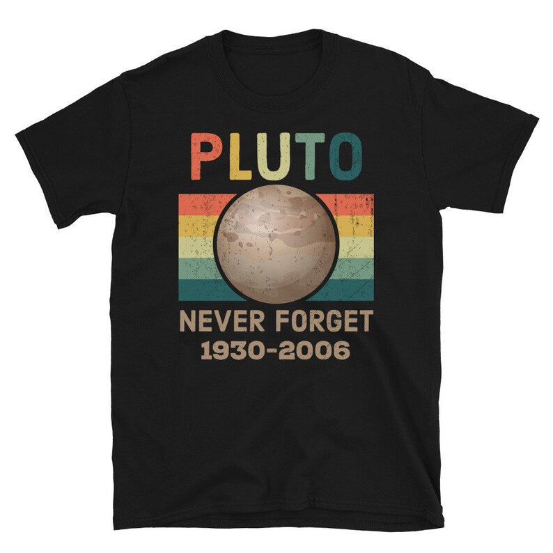 Never Forget Pluto Vintage, Funny Science Lover Gift Shirt, Planet Shirt, Science Shirt, Pluto Is A Planet, Astronomy Shirt, Planet Pluto