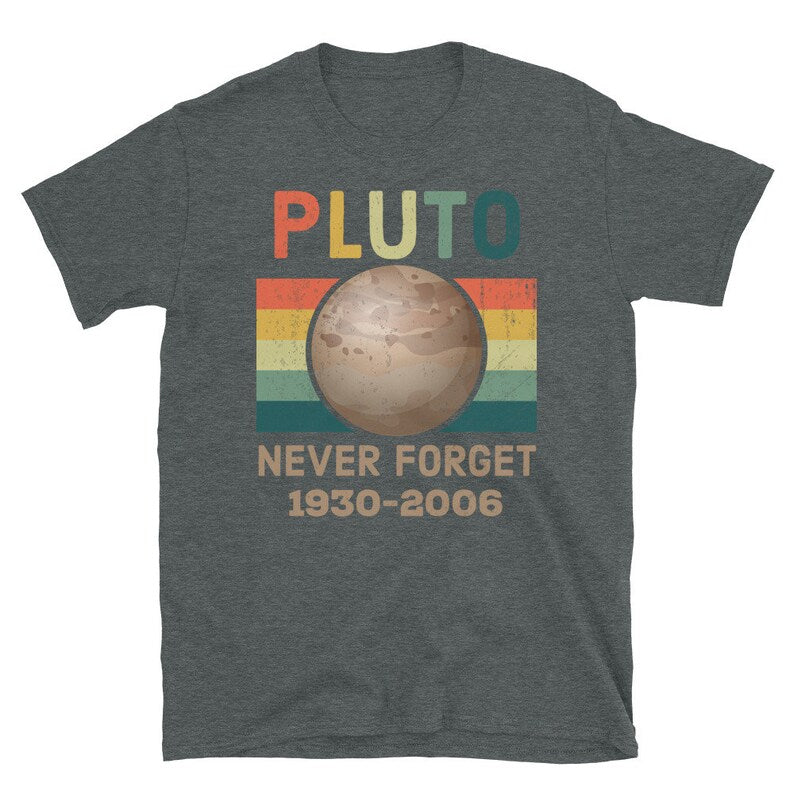 Never Forget Pluto Vintage, Funny Science Lover Gift Shirt, Planet Shirt, Science Shirt, Pluto Is A Planet, Astronomy Shirt, Planet Pluto