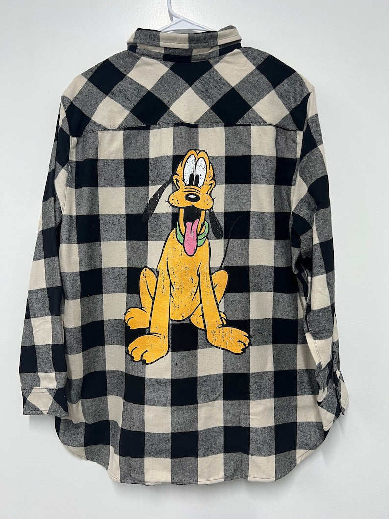 Pluto Flannel Shirt: Women's Long Sleeve Plaid Top