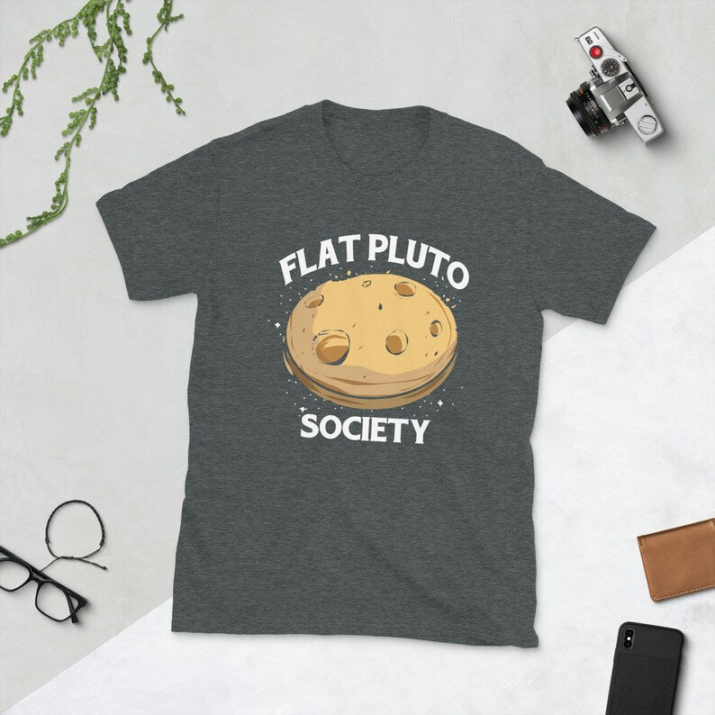 Pluto Shirt, Flat Pluto Society, Funny Science Shirt, Conspiracy Theory Shirt, Funny Theory Shirt, Conspiracy Shirt