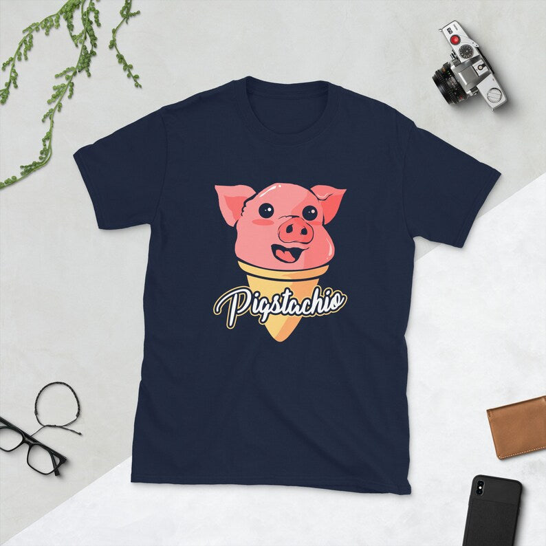 Cute Pig Shirt, Pig Shirt, Pistachio Shirt, Pigstachio, Funny Pig Shirts, Pig Pun Shirt,  Piggy Shirt, Kawaii Pig Shirt