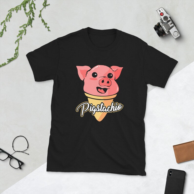 Cute Pig Shirt, Pig Shirt, Pistachio Shirt, Pigstachio, Funny Pig Shirts, Pig Pun Shirt,  Piggy Shirt, Kawaii Pig Shirt