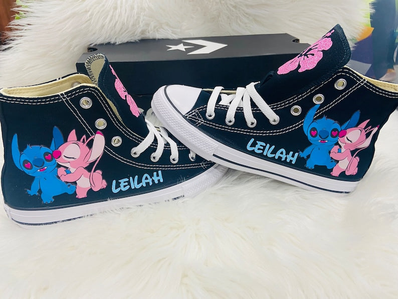 Stitch and Angel Custom Converse