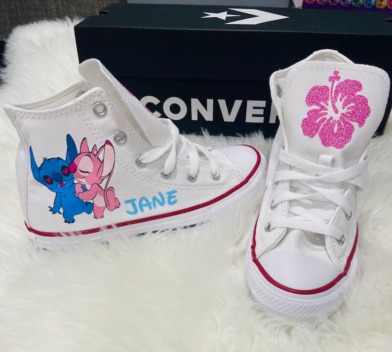 Stitch and Angel Custom Converse