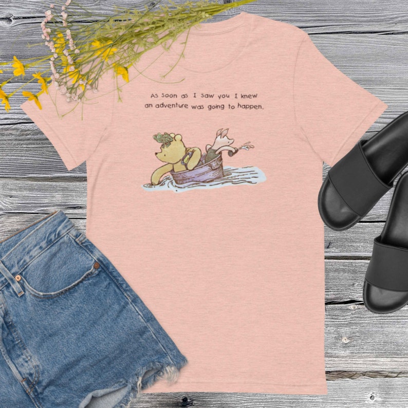 Classic Winnie the Pooh Short-sleeve unisex t-shirt, Pooh quotes, Vintage Winnie the Pooh