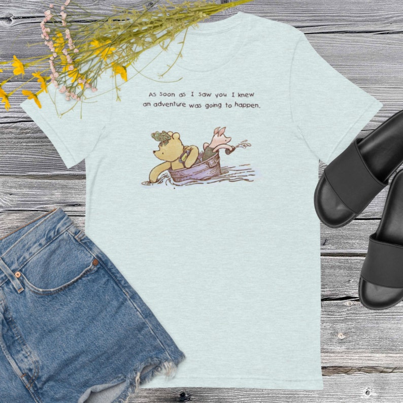 Classic Winnie the Pooh Short-sleeve unisex t-shirt, Pooh quotes, Vintage Winnie the Pooh