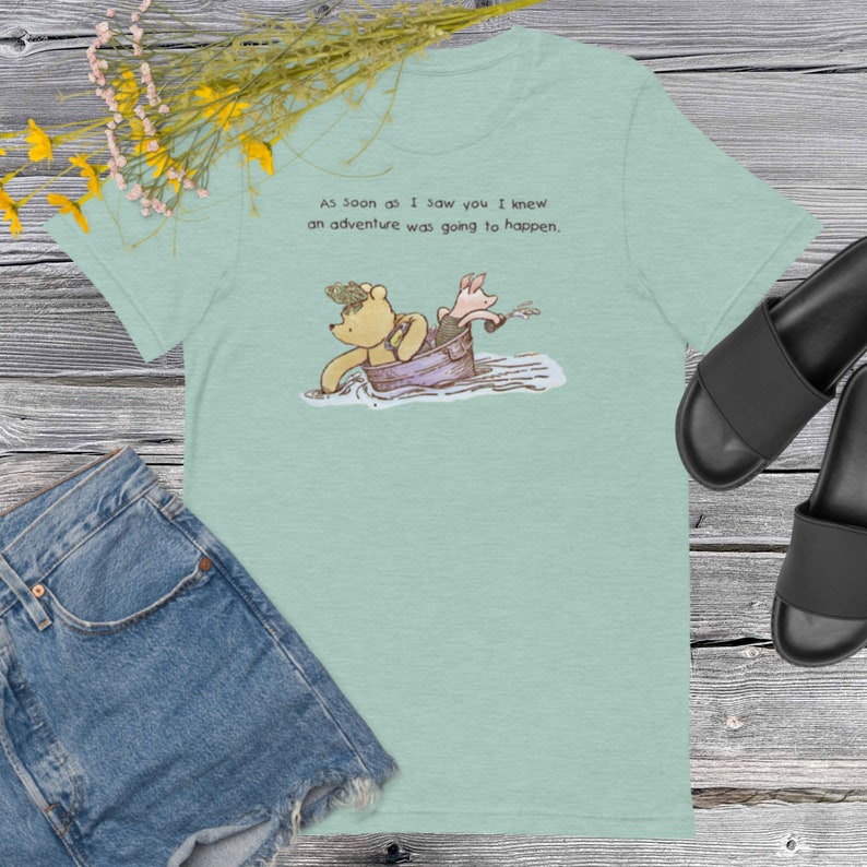 Classic Winnie the Pooh Short-sleeve unisex t-shirt, Pooh quotes, Vintage Winnie the Pooh
