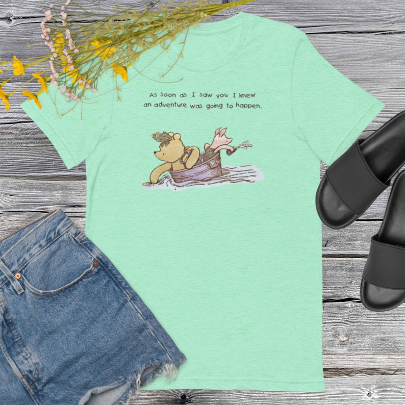 Classic Winnie the Pooh Short-sleeve unisex t-shirt, Pooh quotes, Vintage Winnie the Pooh