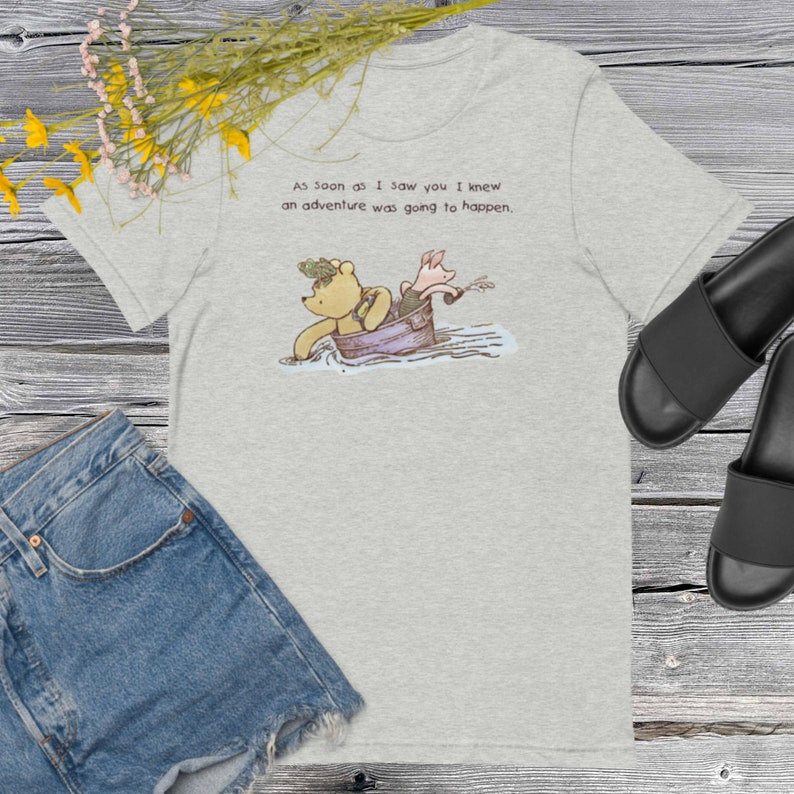Classic Winnie the Pooh Short-sleeve unisex t-shirt, Pooh quotes, Vintage Winnie the Pooh