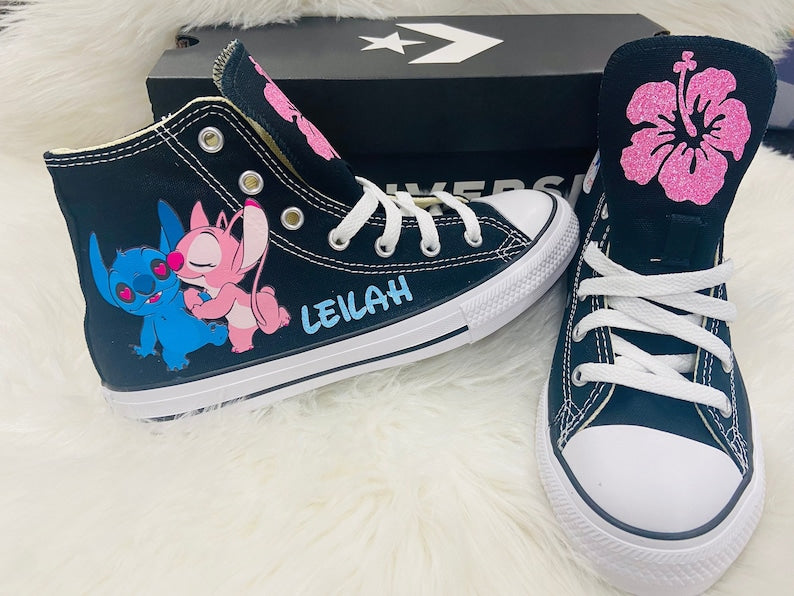 Stitch and Angel Custom Converse